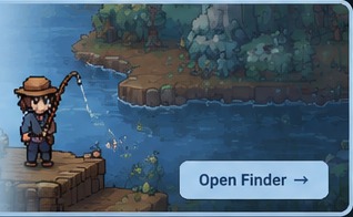 Fishing beside a river